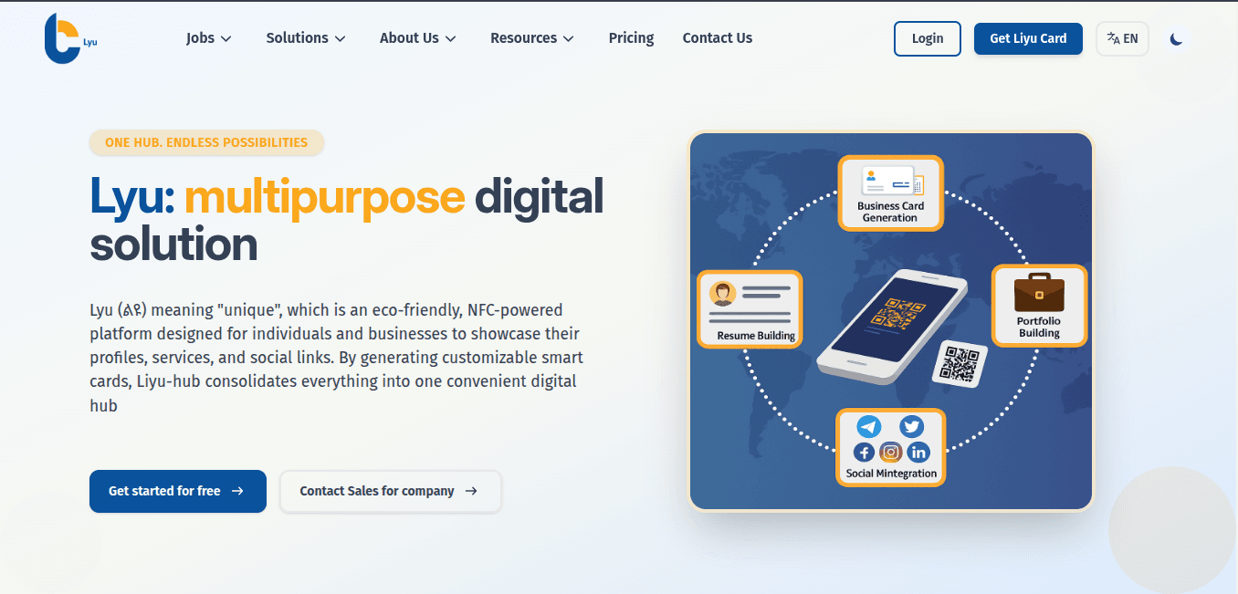 LyuHub – Digital Identity Platform